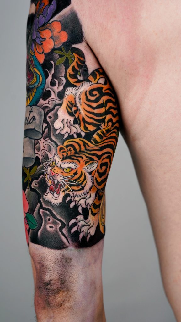tattoo japansk sleeve farger oslo