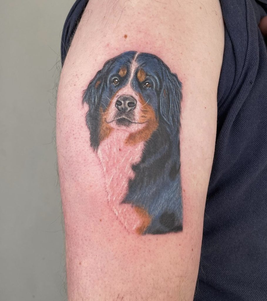 Hunde portrett tatovering 