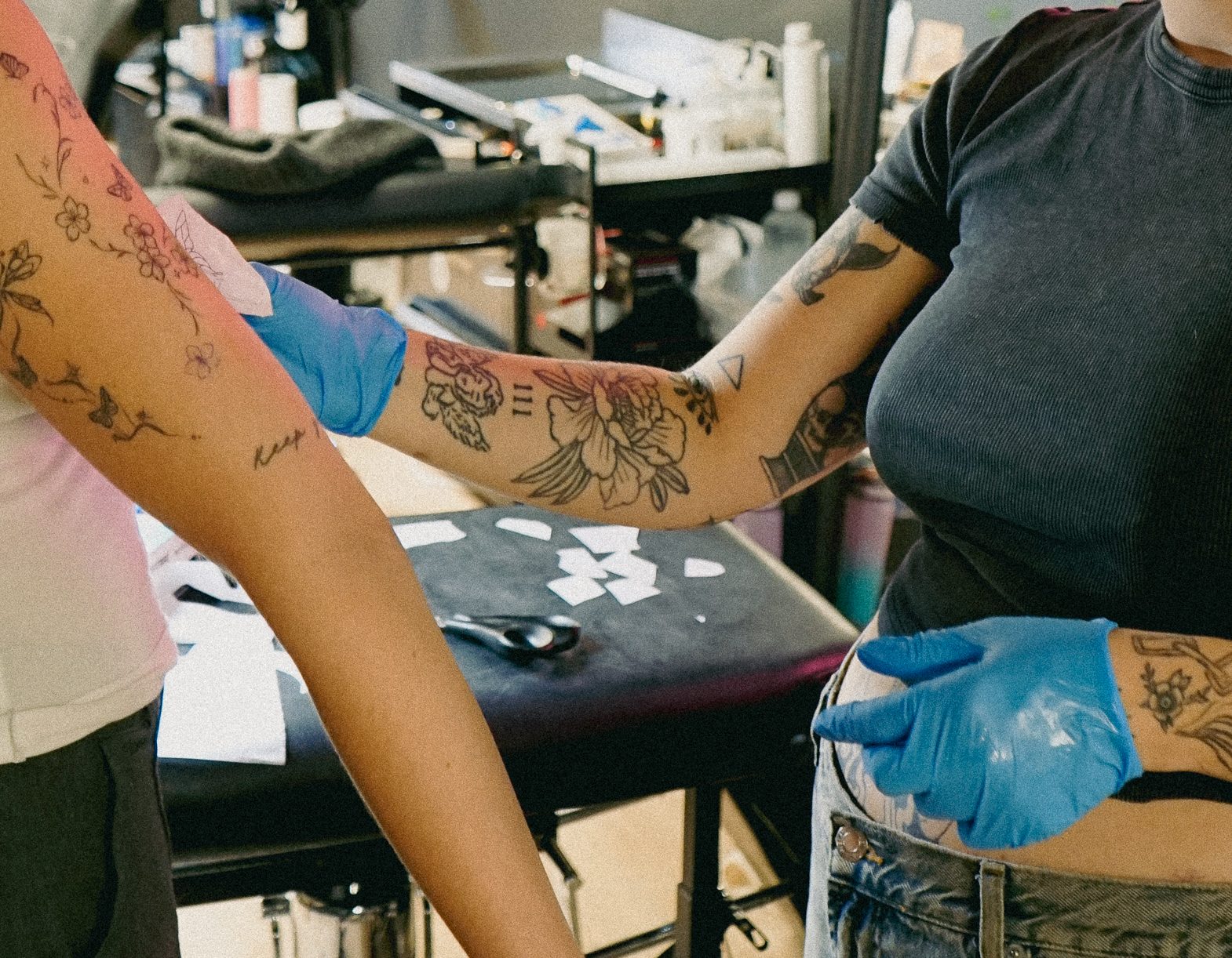 hvite tatoveringer